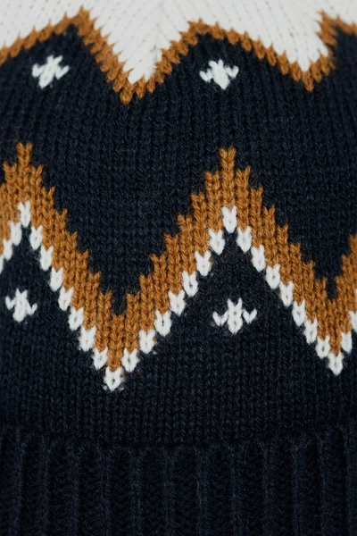 Unisex dětská čepice s bambulí Navy Blue Ginger