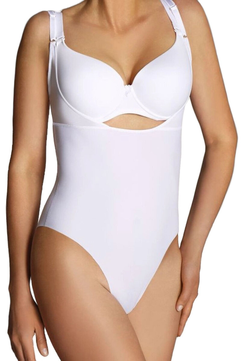 Dámské tvarující bílé body Eldar, Bílá XL i41_9999933204_2:bílá_3:XL_