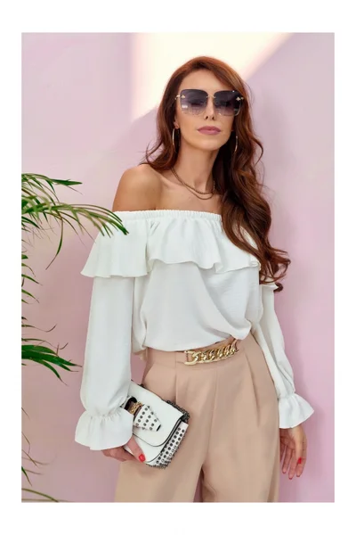 Elegantní top se spadlými rameny Roco Fashion španělský styl