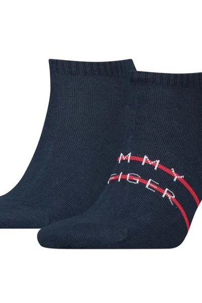 Ponožky s nápisem - unisex Tommy Hilfiger 2ks