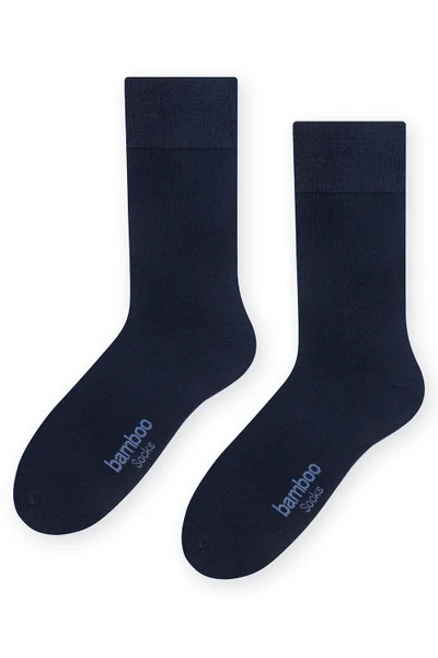 Vysoké pánské ponožky v tmavě modré barvě Steven