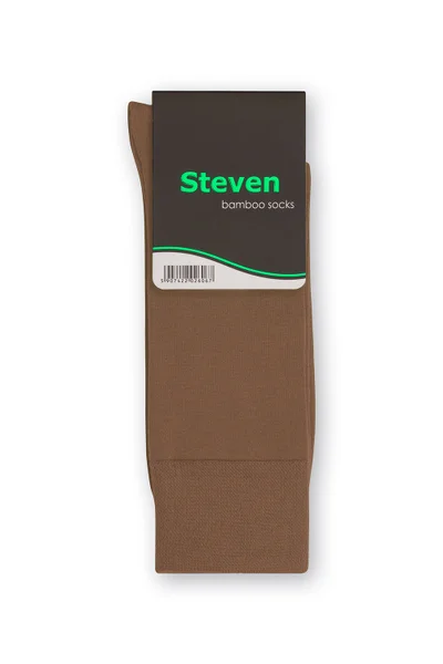 Hnědé pánské vysoké ponožky Steven