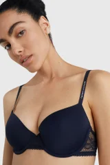 Hladká dámská černá t-shirt bra Tommy Hilfiger