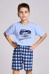 Modré pyžamo pro chlapce se šortkami Taro