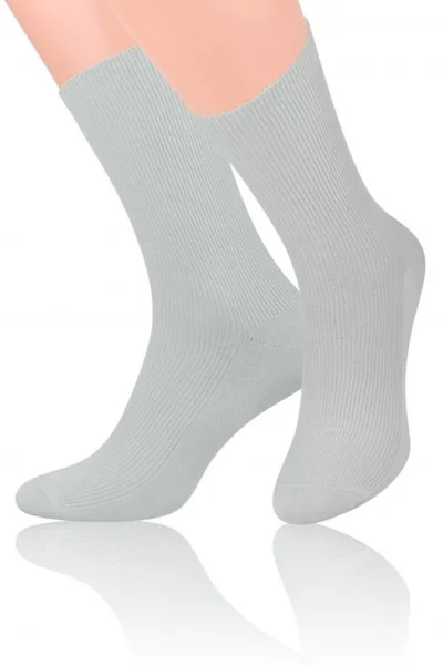 Světle šedé pánské ponožky Steven 018