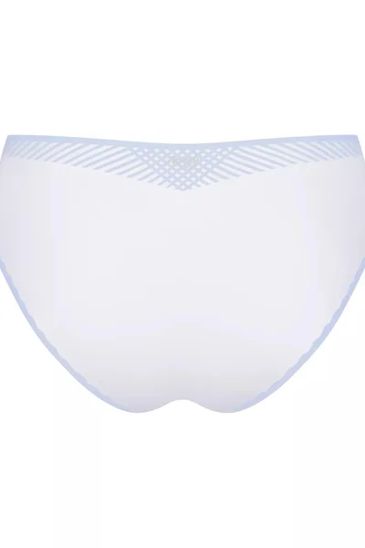 Pohodlné bezešvé prodyšné dámské kalhotky v bílé barvě Sloggi