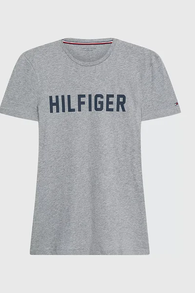 Šedé pánské tričko s krátkým rukávem Tommy Hilfiger