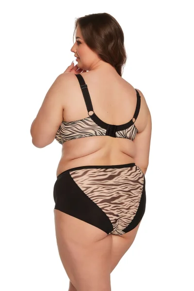 Plus size dámská podprsenka s částečkou výztuží Gaia