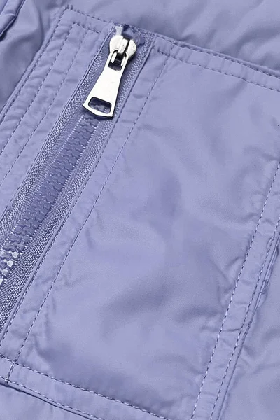 Dámská prošívaná vesta oboustranná lila-károvaná Miss TiTi