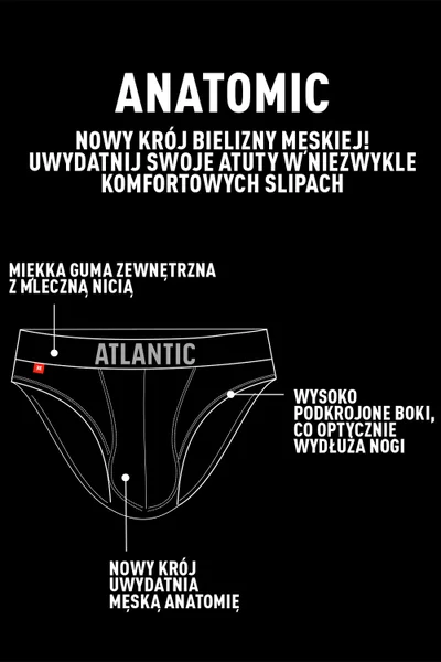 Pohodlné pánské boxerky Atlantic černé