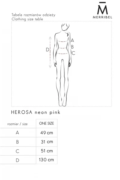 Šaty Herosa Neon Pink - Merribel