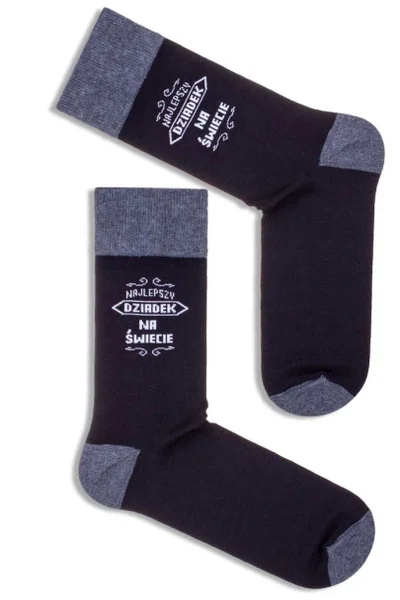 Pánské černé ponožky s potiskem FOX Milena
