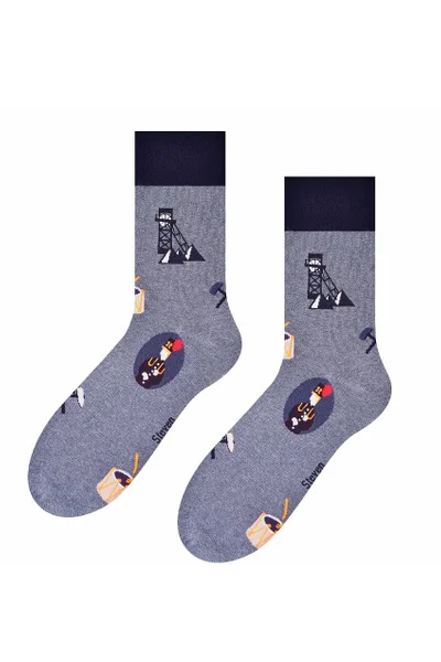 Pánské vzorované ponožky Steven art.118 Folk