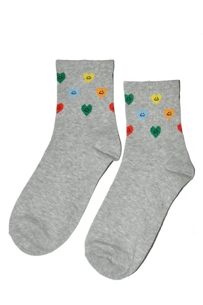Dámské ponožky Magnetis L231 Colorful Hearts HW771