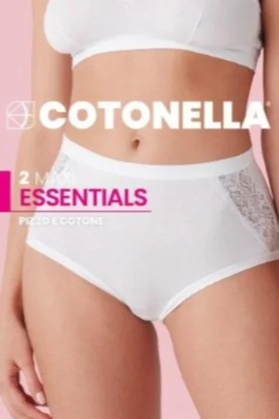 Maxi dámské kalhotky s vysokým pasem Cotonella