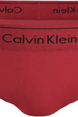 Tmavě červené dámské kalhotky Calvin Klein klasický střih
