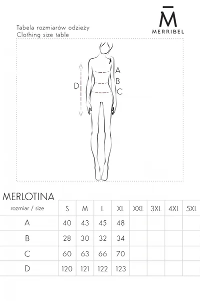 Dámské merlotina šaty - Merribel