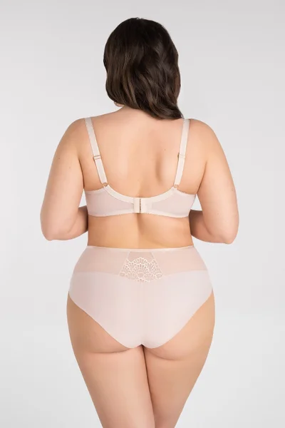 Tělová krajková dámská podprsenka plus size Gorsenia pro větší poprsí