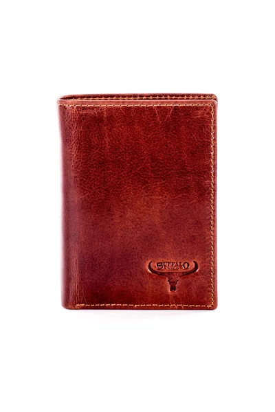 Unisex hnědá kožená peněženka FPrice
