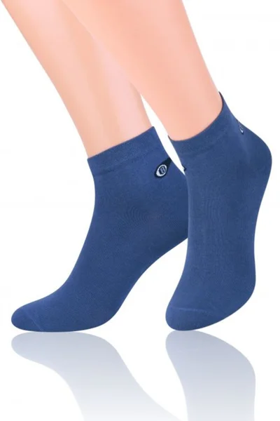 Modré pánské ponožky Steven 046