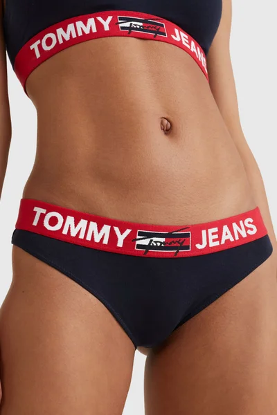 Bavlněné dámské kalhotky s výraznou gumou Tommy Hilfiger