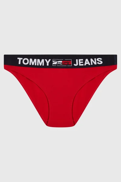 Dámské červené bavlněné kalhotky Tommy Hilfiger