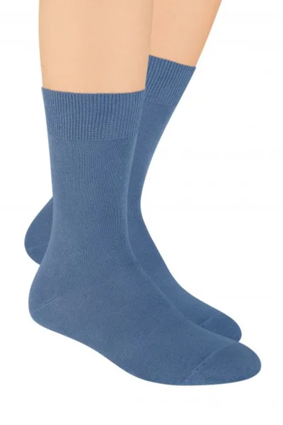 Modré pánské ponožky Steven 048