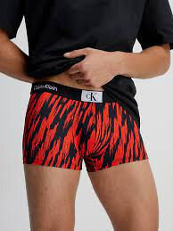 Výrazné pánské boxerky červeno-černé Calvin Klein, L i10_P60666_2:90_