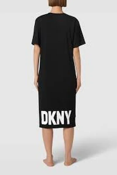 Černá dámská noční košile v midi délce DKNY