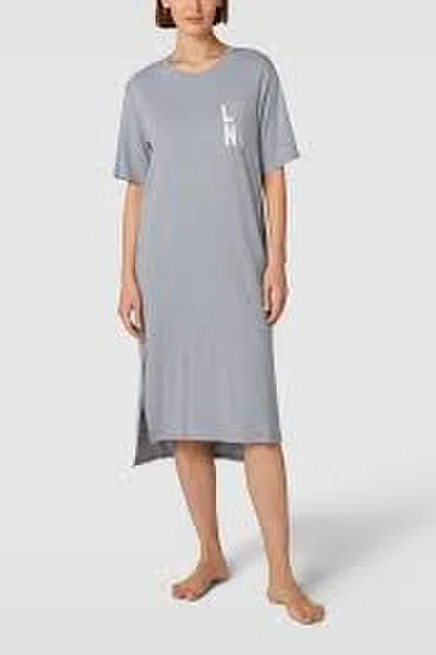 Dlouhá šedá dámská noční košile DKNY