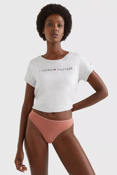 Jemná dámská tanga Tommy Hilfiger 3ks