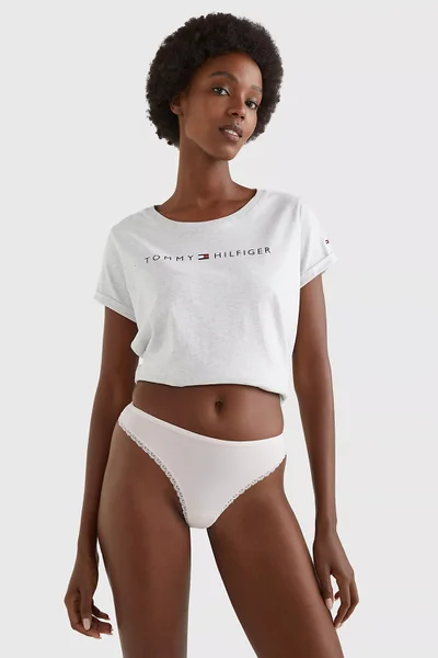 Jemná dámská tanga Tommy Hilfiger 3ks