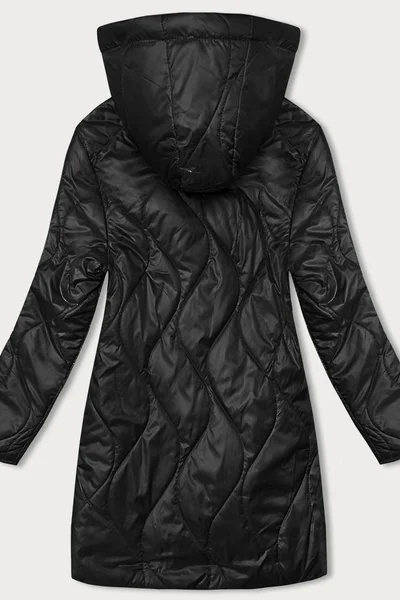 Prošívaný dámský kabát s kapucí S'WEST
