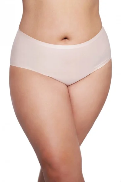 Světle béžové dámské kalhotky Julimex plus size