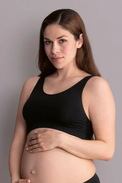 Dámský černý těhotenský seamless top - Anita Maternity