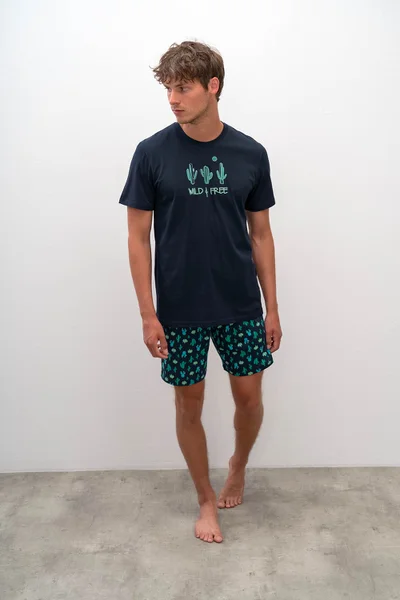Vamp - Pohodlné dvoudílné pánské pyžamo MN471 - Vamp