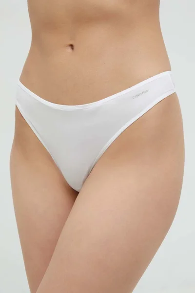 Jednoduchá bílá tanga Calvin Klein