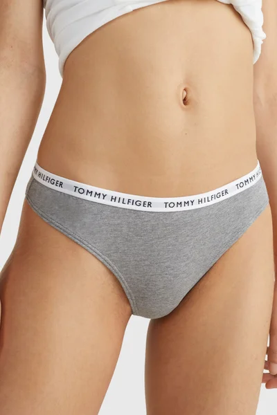 Bavlněné dámské string kalhotky 3ks Tommy Hilfiger