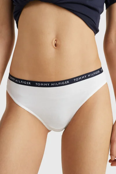 Dámská barevná bavlněná tanga Tommy Hilfiger 3ks balení