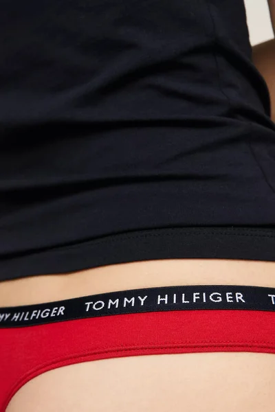 Dámská barevná bavlněná tanga Tommy Hilfiger 3ks balení