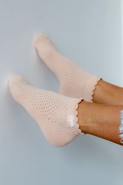Dámské ponožky zdobené mašlí Milena