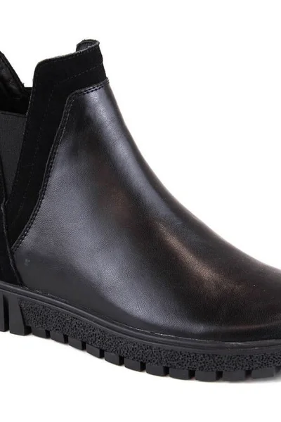 Černé kotníčkové boty se zateplením FILIPPO