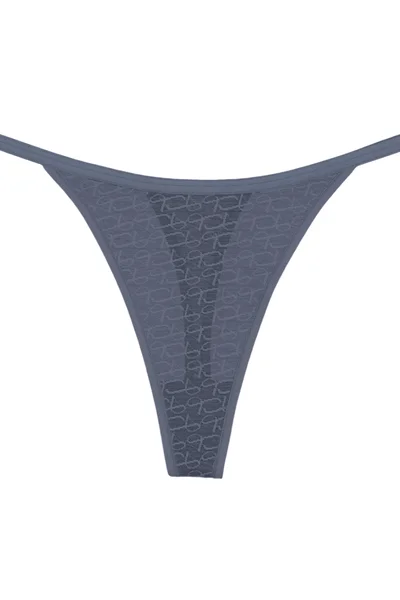 Dámská modrá tanga Triumph Signature Sheer String