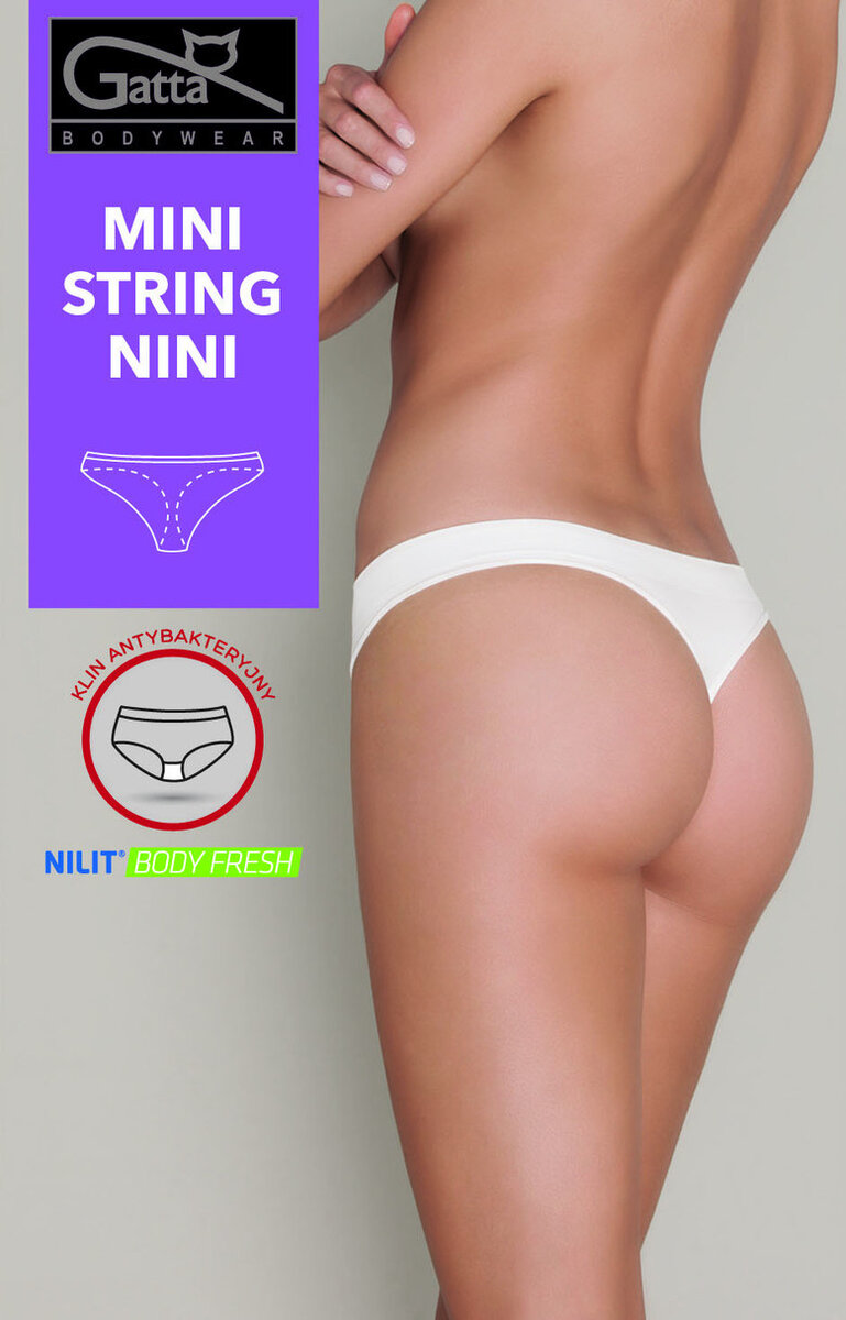 Dámská string tanga Gatta Nini, bílá M i170_0041444S3705