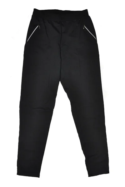 Dámské bavlněné teplákové úzké kalhoty v černé barvě De Lafense
