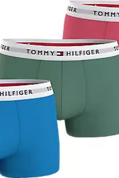 Přiléhavé bavlněné barevné boxerky Tommy Hilfiger 3ks