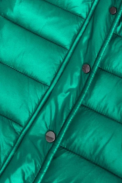 Zelená dámská prošívaná bunda s odepínatelnou kapucí Libland 7560