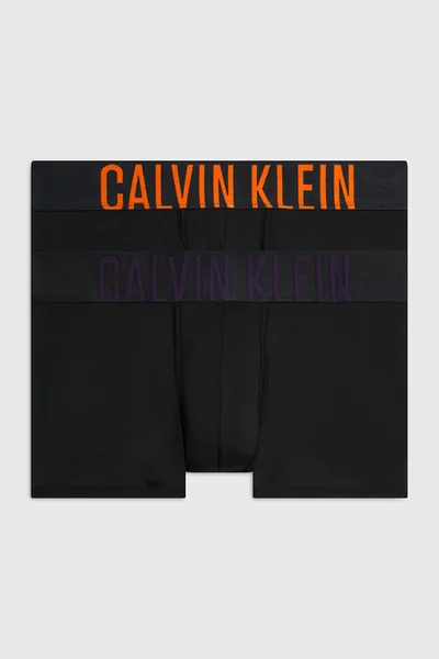 Stylové pánské boxerky s oranžovým nápisem Calvin Klein