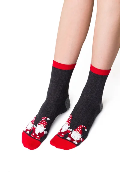 Vysoké dámské vánoční ponožky Steven