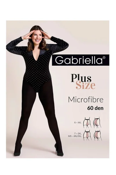 Dámské punčocháče Gabriella Plus Size Nero 60DEN